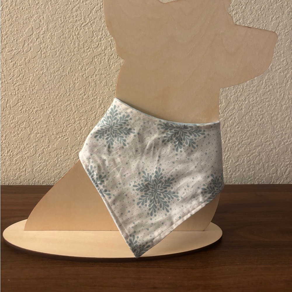 Blue Snowflake Dog Bandana
